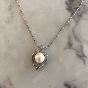 Pearl “heart” necklace